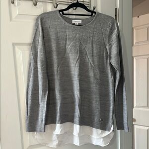 Calvin Klein Gray Crew Neck Sweater